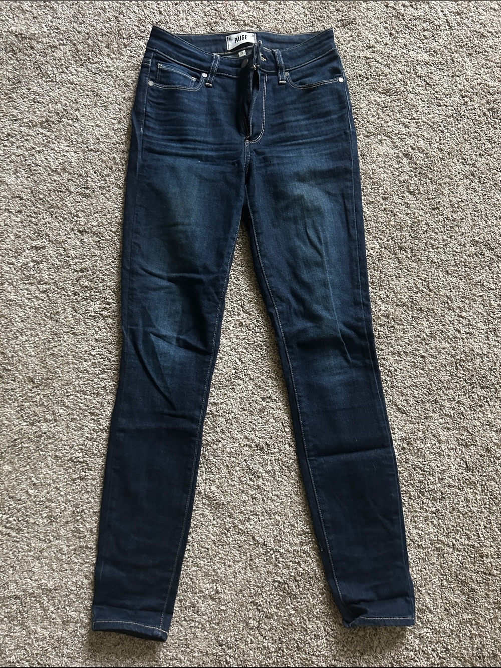 PAIGE Dark Blue Skinny Jeans - Women's